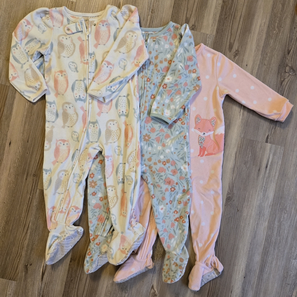 Charming Baby Footed Pajamas Trio